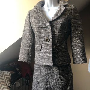 Brown / Gray Tweed Ann Taylor suit
